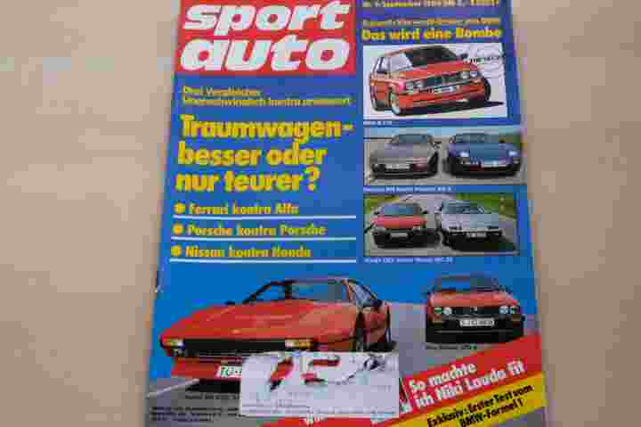 Deckblatt Sport Auto (09/1984)